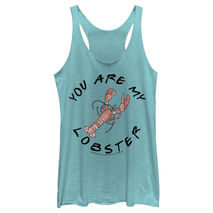 fifth sun Women's Friends You Are My Lobster Quote Racerback Tank Top