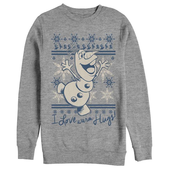 fifth sun Women's Frozen Christmas Warm Hugs Sweatshirt