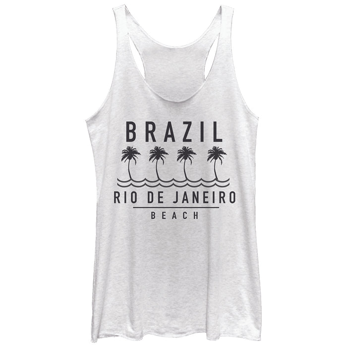 fifth sun Women's Lost Gods Brazil Rio de Janeiro Beach Racerback Tank Top