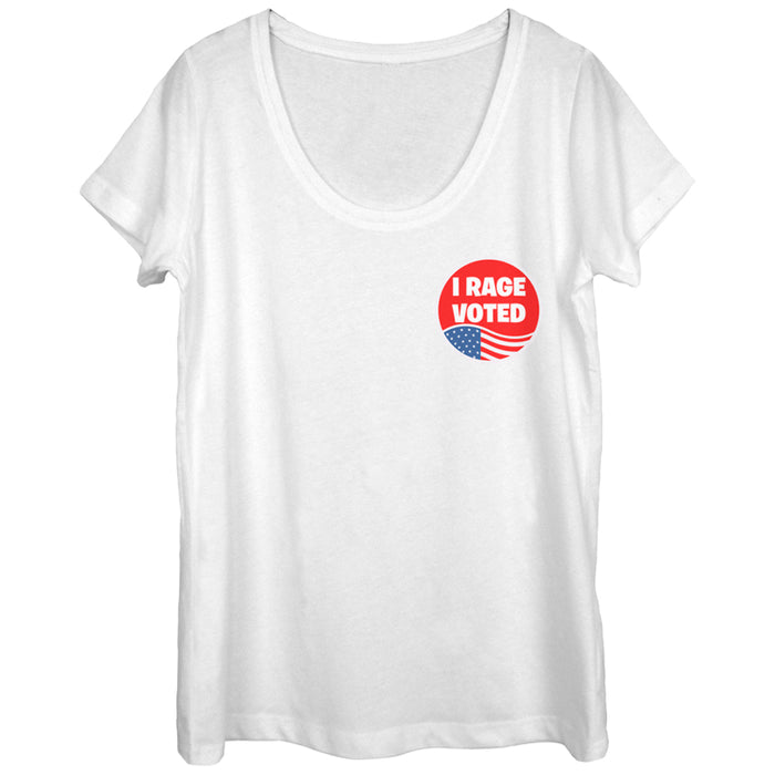 fifth sun Women's Lost Gods Election I Rage Voted Scoop Neck