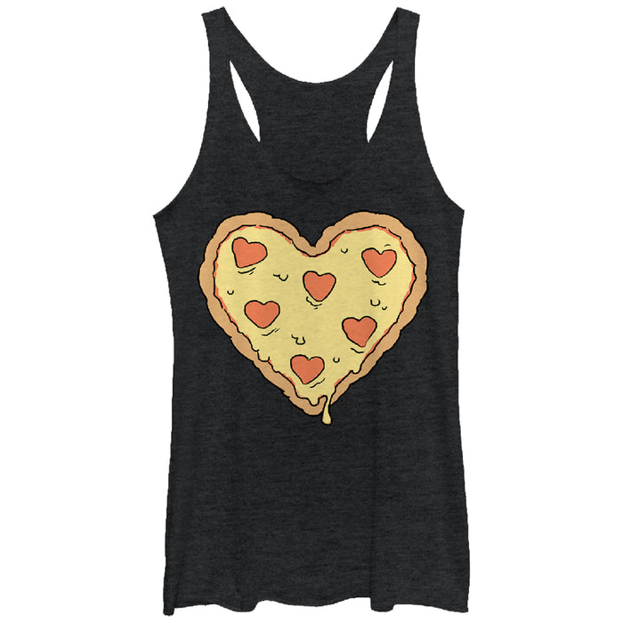 fifth sun Women's Lost Gods Heart Pizza Racerback Tank Top