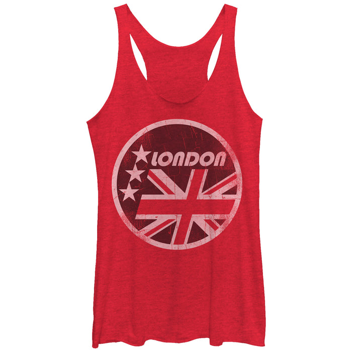 fifth sun Women's Lost Gods London Union Jack Stars Racerback Tank Top