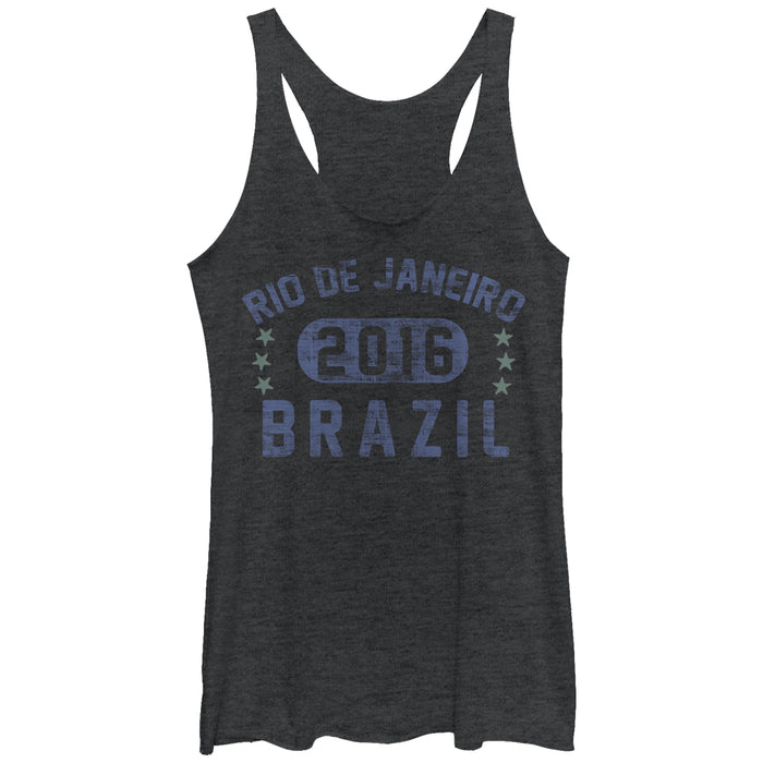 fifth sun Women's Lost Gods Rio De Janeiro Brazil 2016 Racerback Tank Top
