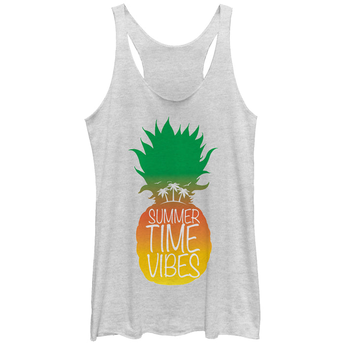 fifth sun Women's Lost Gods Summertime Vibes Pineapple Racerback Tank Top
