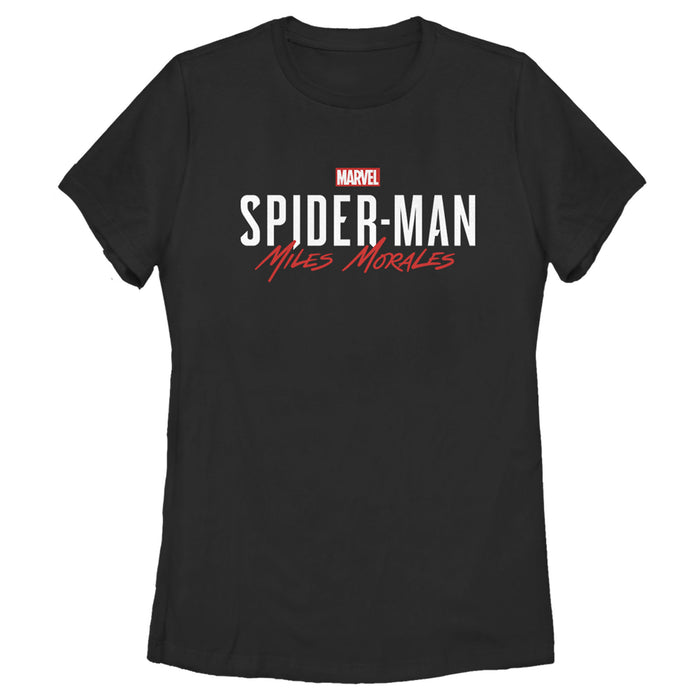 fifth sun Women's Marvel Spider-Man: Miles Morales Game Logo T-Shirt