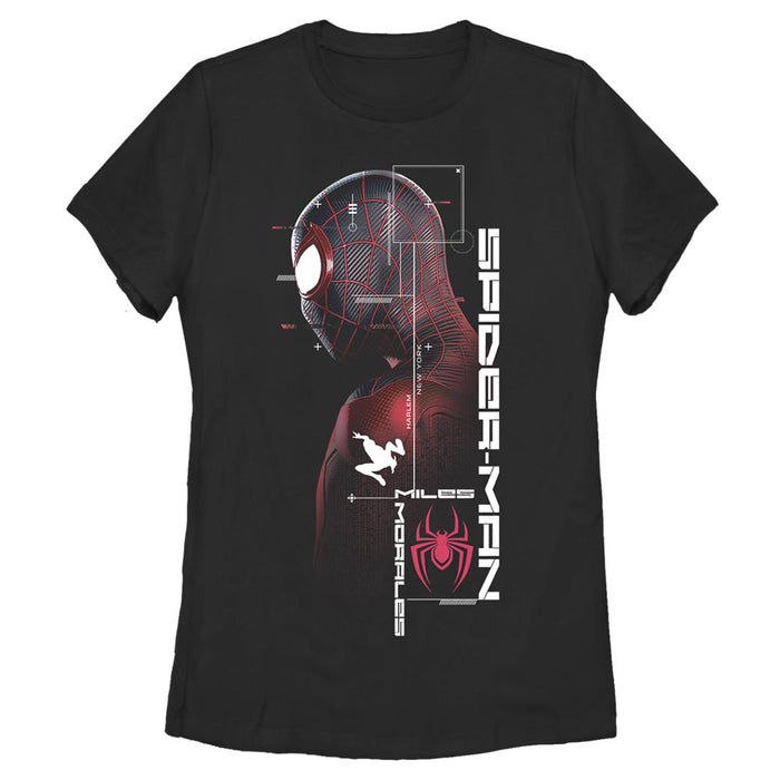 fifth sun Women's Marvel Spider-Man: Miles Morales Game Map T-Shirt