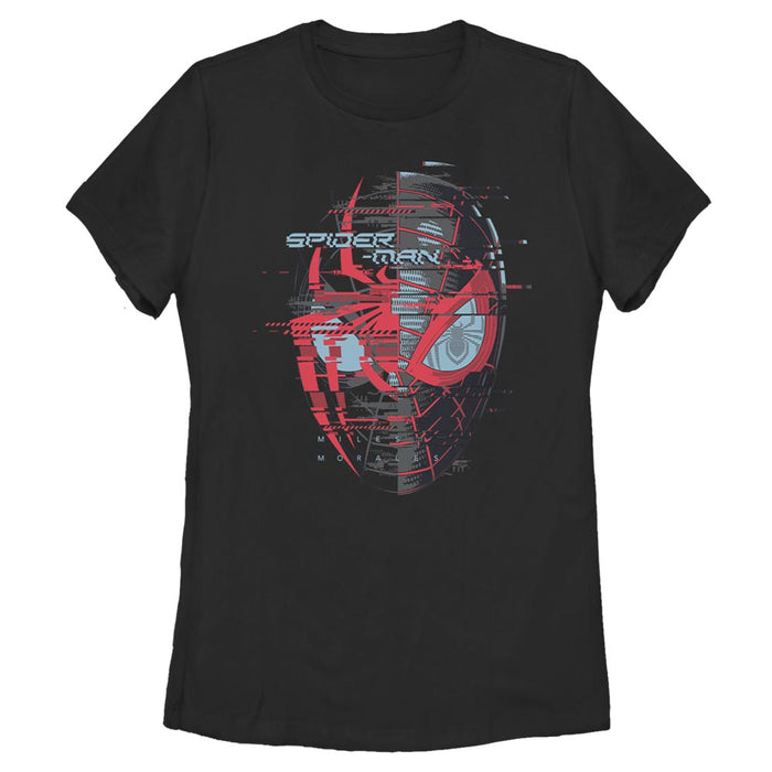 fifth sun Women's Marvel Spider-Man: Miles Morales Hero Glitch T-Shirt