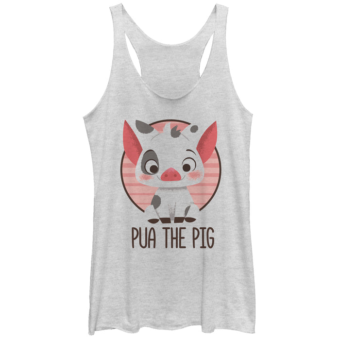 fifth sun Women's Moana Pua the Pig Racerback Tank Top