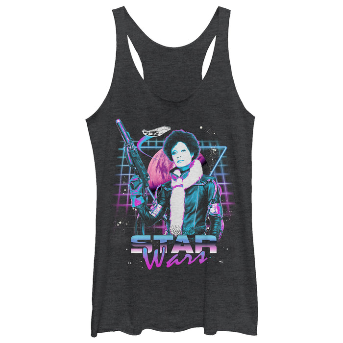 fifth sun Women's Solo: A Star Wars Story 80's Vibe Val Racerback Tank Top
