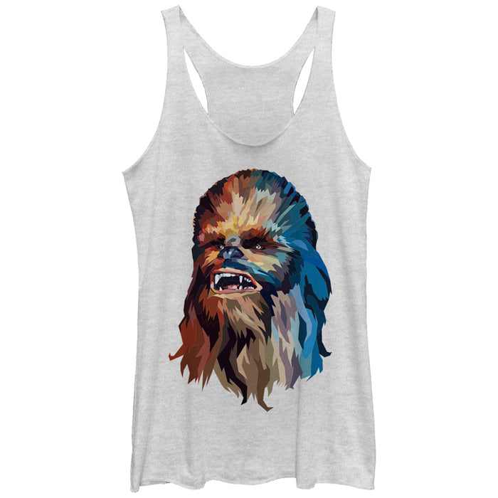 fifth sun Women's Star Wars Chewbacca Art Racerback Tank Top