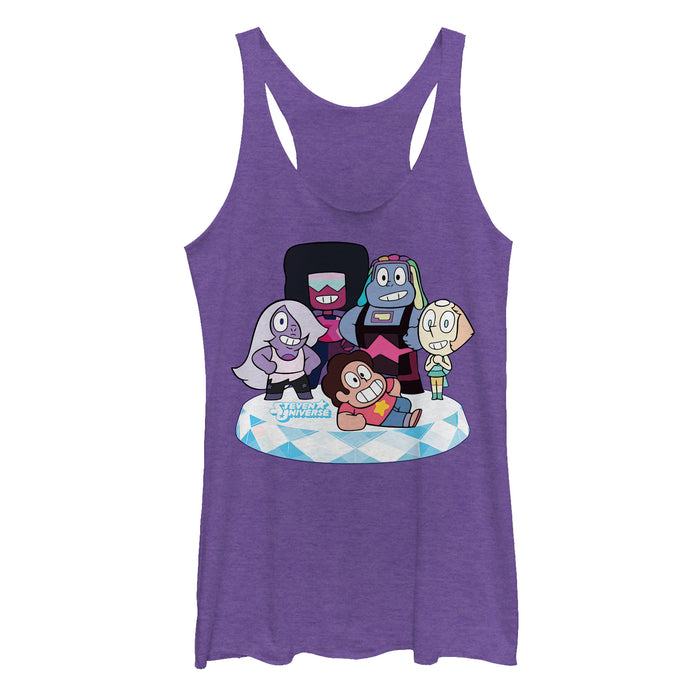 fifth sun Women's Steven Universe Bismuth Reunion Racerback Tank Top