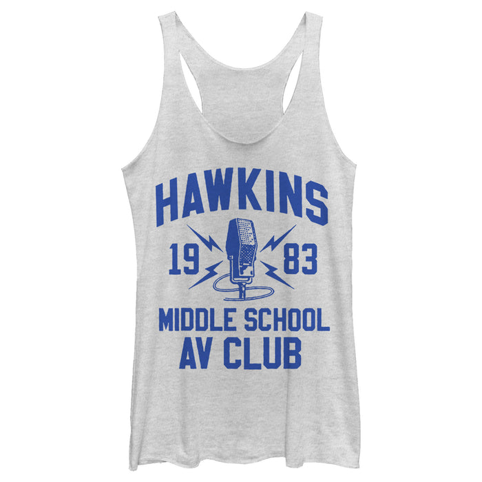 fifth sun Women's Stranger Things Hawkins AV Club 1983 Racerback Tank Top