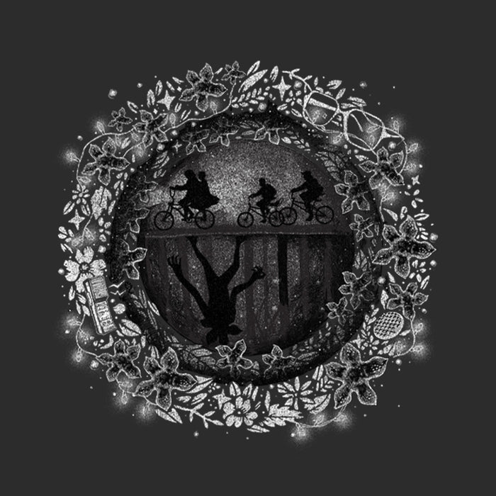 Fifth Sun Women's Stranger Things Upside Down Wreath T-Shirt