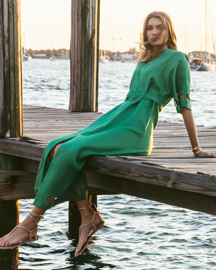 figue Adalaide Dress Apple Green