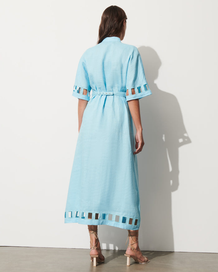 Figue Adalaide Dress Tropical Blue