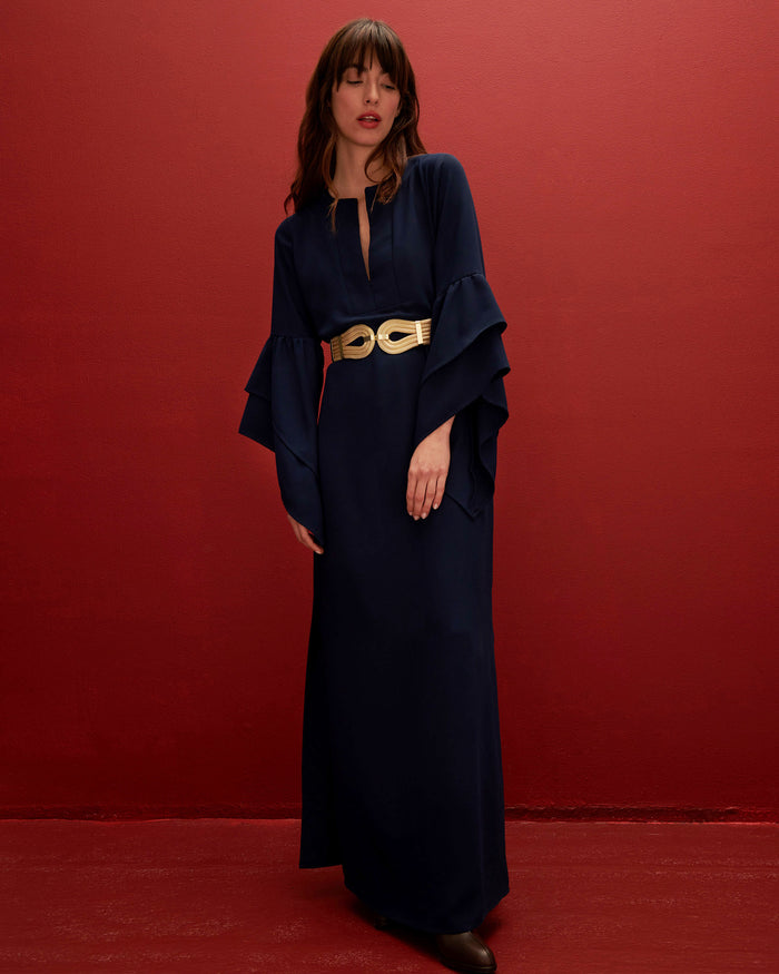 figue Athena Kaftan True Navy