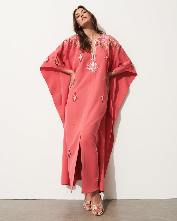 Figue Autumn Kaftan Sunset Coral