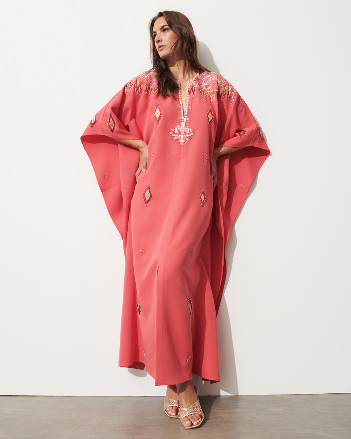 figue Autumn Kaftan Sunset Coral
