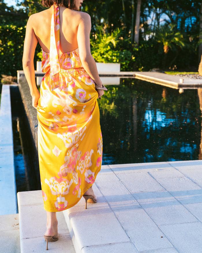 Figue Bastien Skirt Aquarelle Ikat Marigold