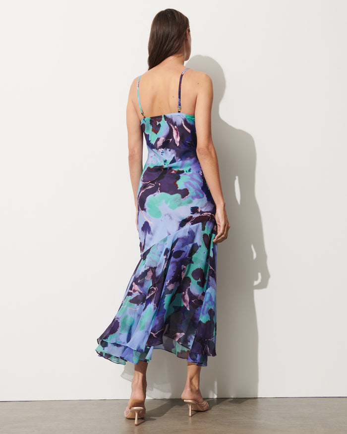 Figue Beryl Dress Pressed Petal Royal Dusk