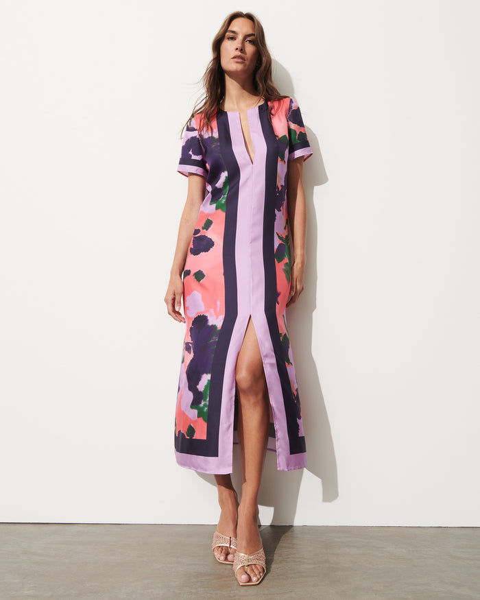 Figue Bessie Dress Pressed Petal Sunset Coral