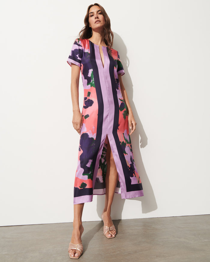 figue Bessie Dress Pressed Petal Sunset Coral