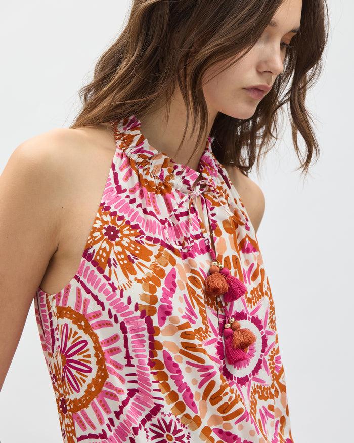 Figue Betty Top Sunburst Medallion Azalea Pink