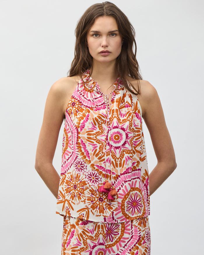 Figue Betty Top Sunburst Medallion Azalea Pink