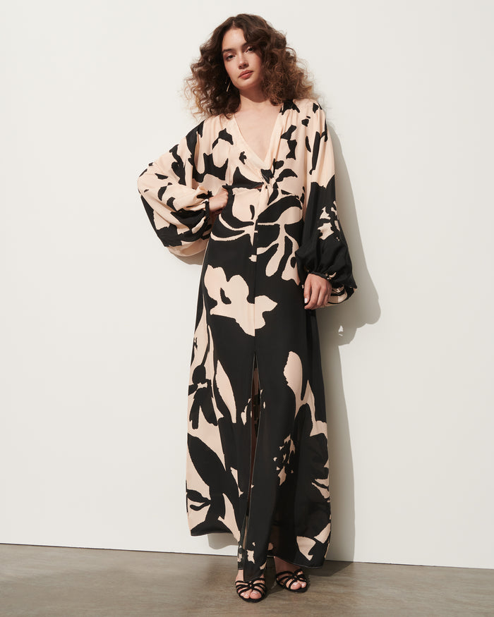 Figue Brenna Dress Enchanted Garden Sahara Sand