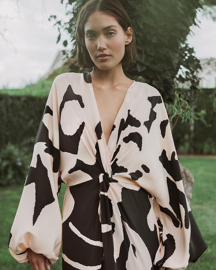 figue Brenna Dress Enchanted Garden Sahara Sand