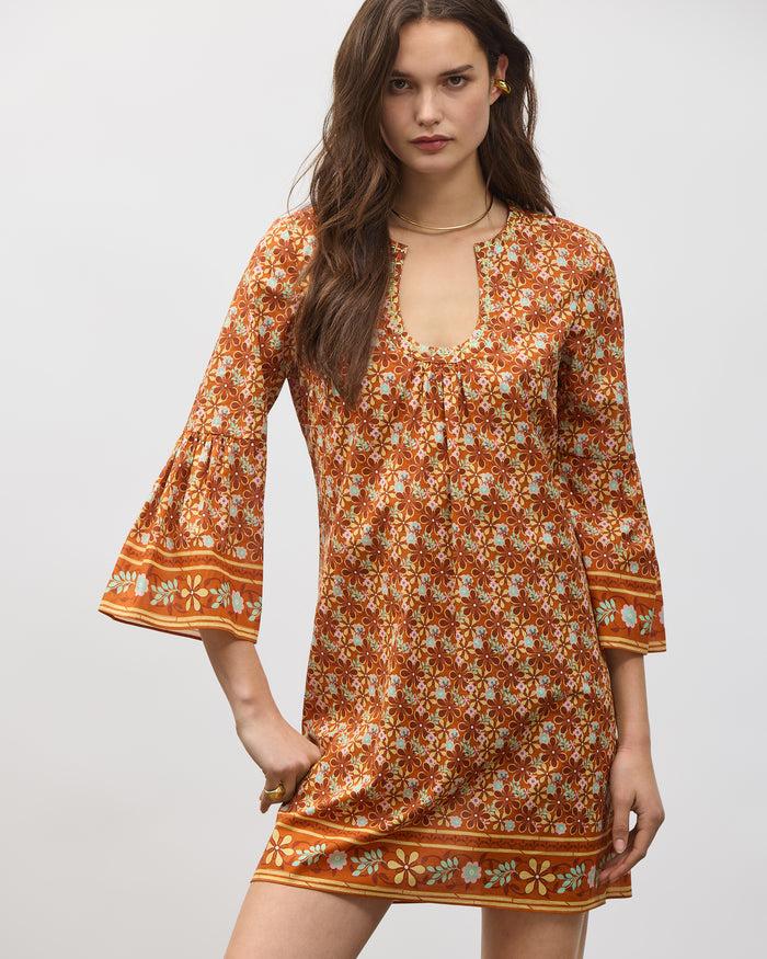 Figue Cortney Dress Bohemian Floral Burnt Sienna
