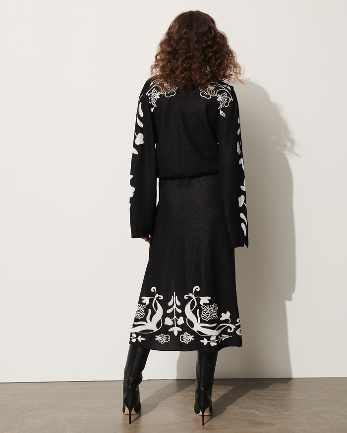 Figue Dakota Sweater Skirt Onyx Black