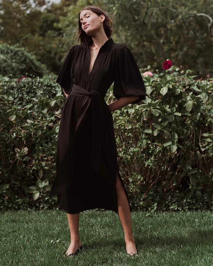 figue Dani Dress Onyx Black