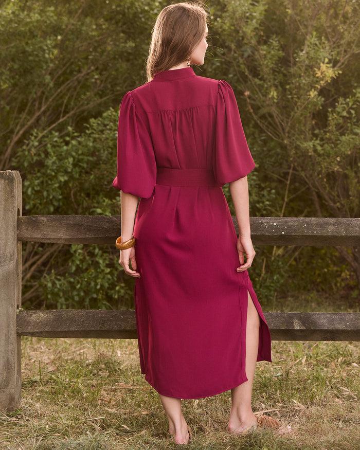 Figue Dani Dress Sangria Red