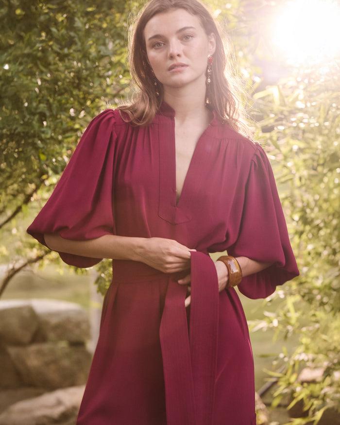 Figue Dani Dress Sangria Red