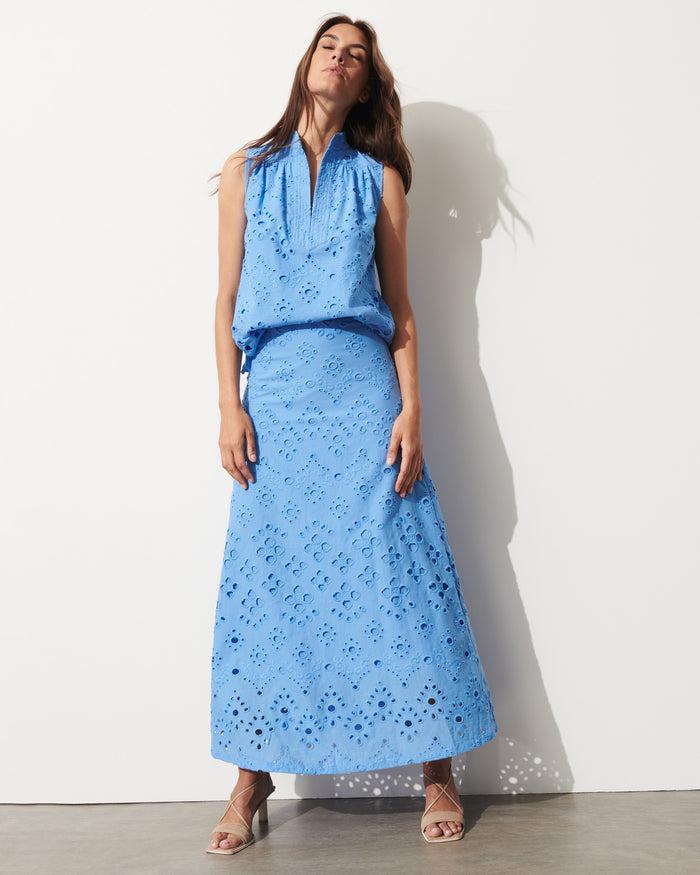 Figue Dani Sleeveless Top Surf Blue