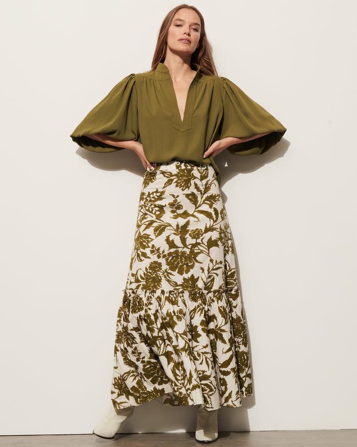 Figue Dani Top Woodland Green