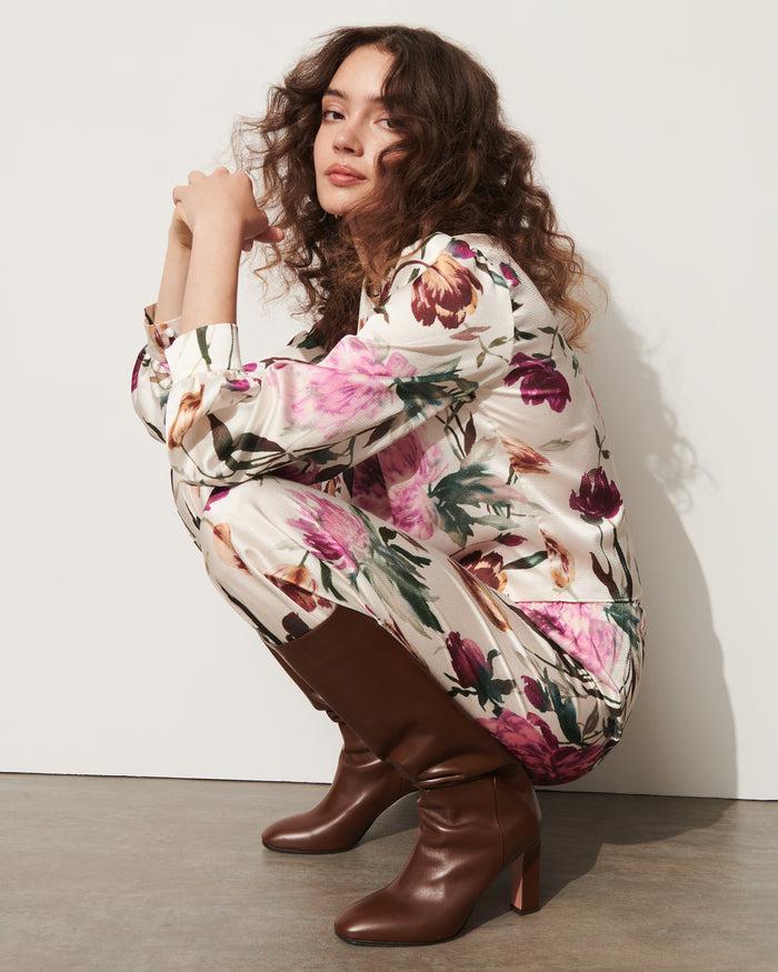 Figue Devon Pant Ethereal Bloom Chalk