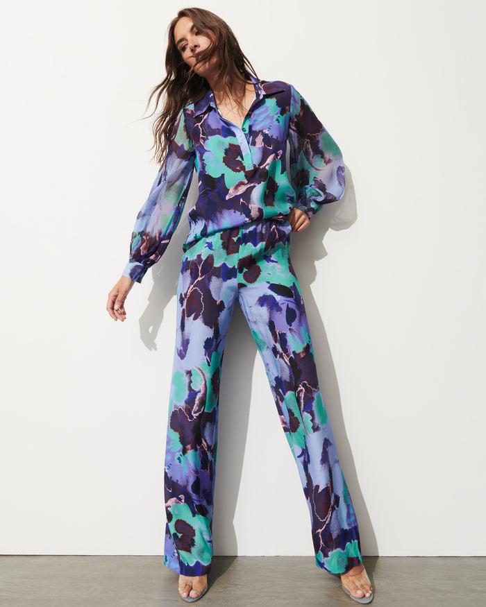 Figue Devon Pant Pressed Petal Royal Dusk