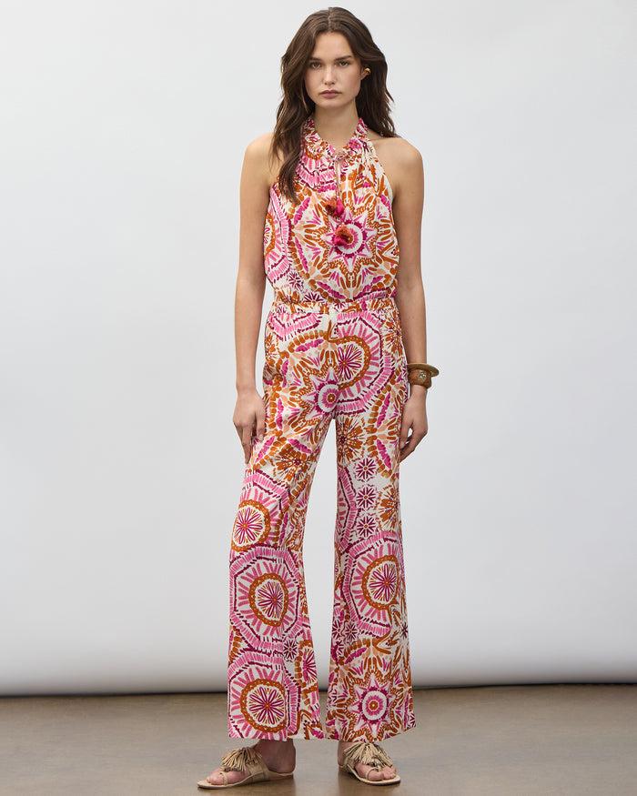 Figue Devon Pant Sunburst Medallion Azalea Pink