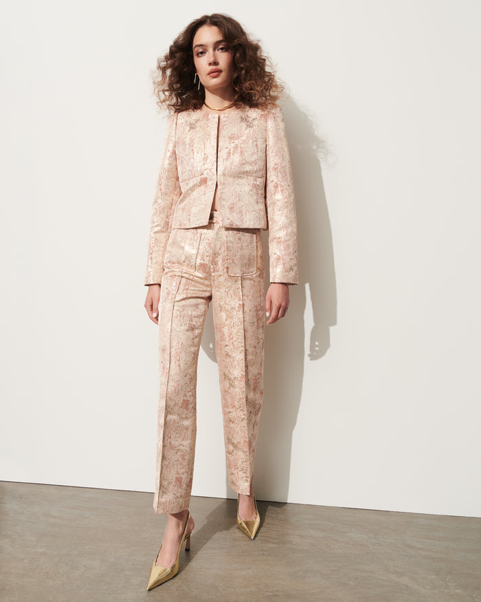 Figue Dori Jacket Brocade Bronze Gold