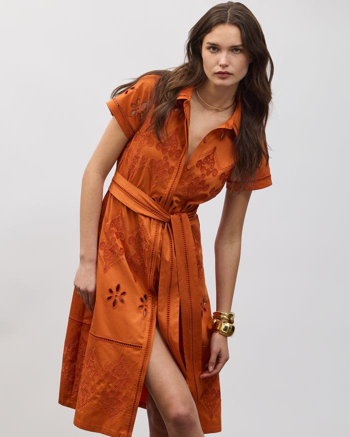 Figue Eva Dress Burnt Sienna