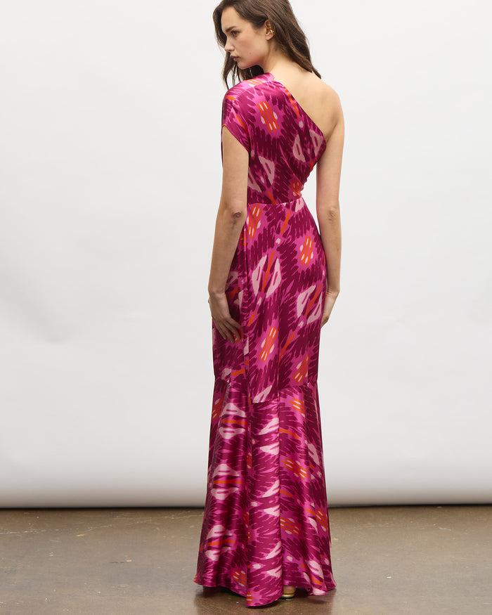 Figue Ezer Dress Iznik Ikat Sangria Red