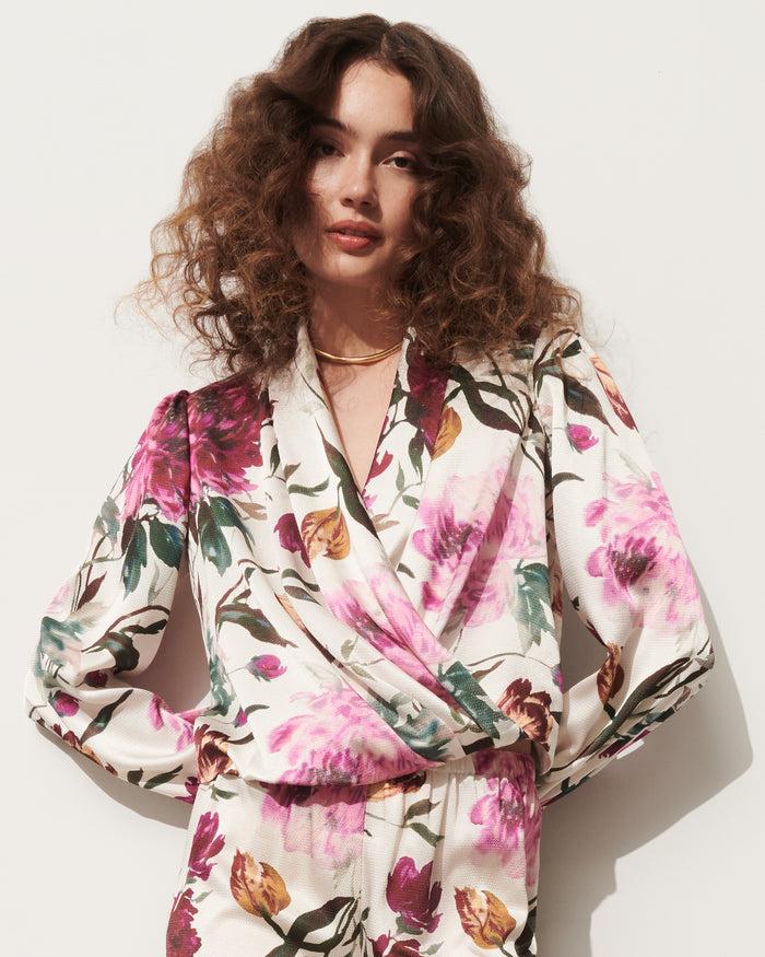 figue Jackie Top Ethereal Bloom Chalk