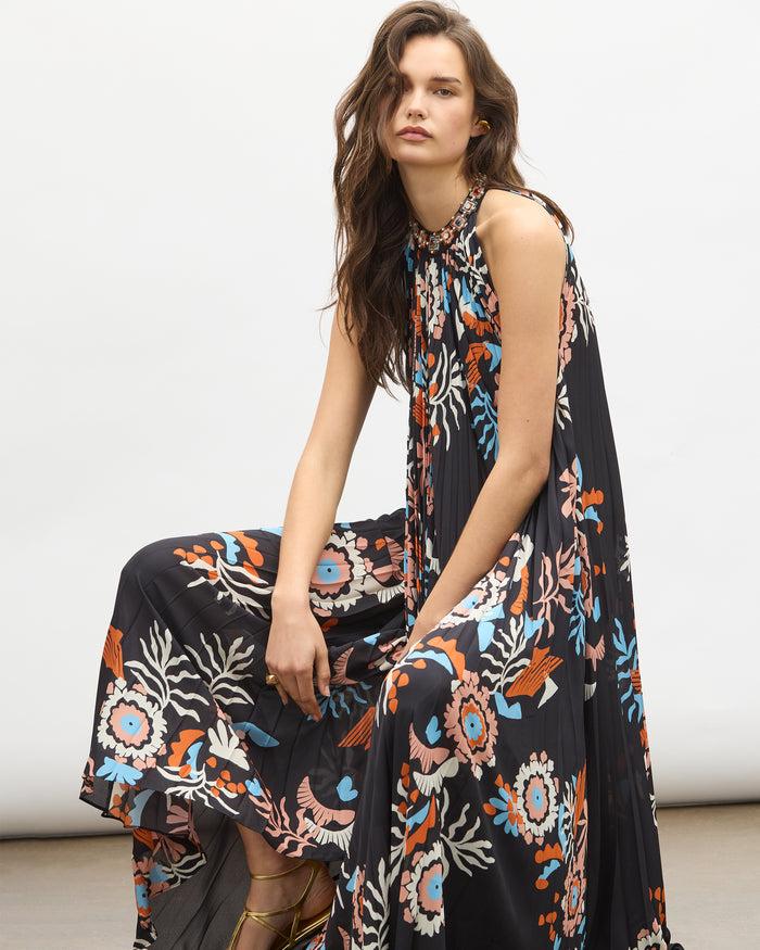 figue Jennifer Dress Paradise Mirage Onyx Black