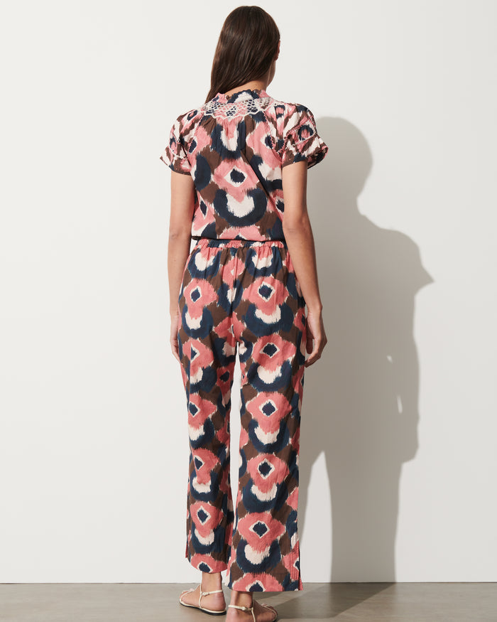 Figue Jolie Pant Painterly Lock Chalk