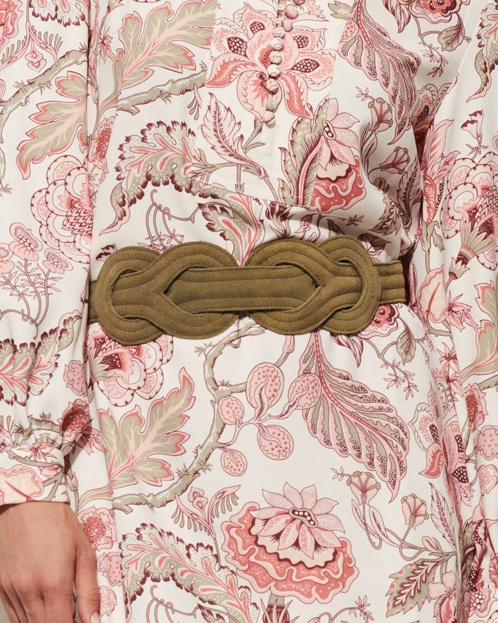 Figue Love Knot Belt Khaki Green