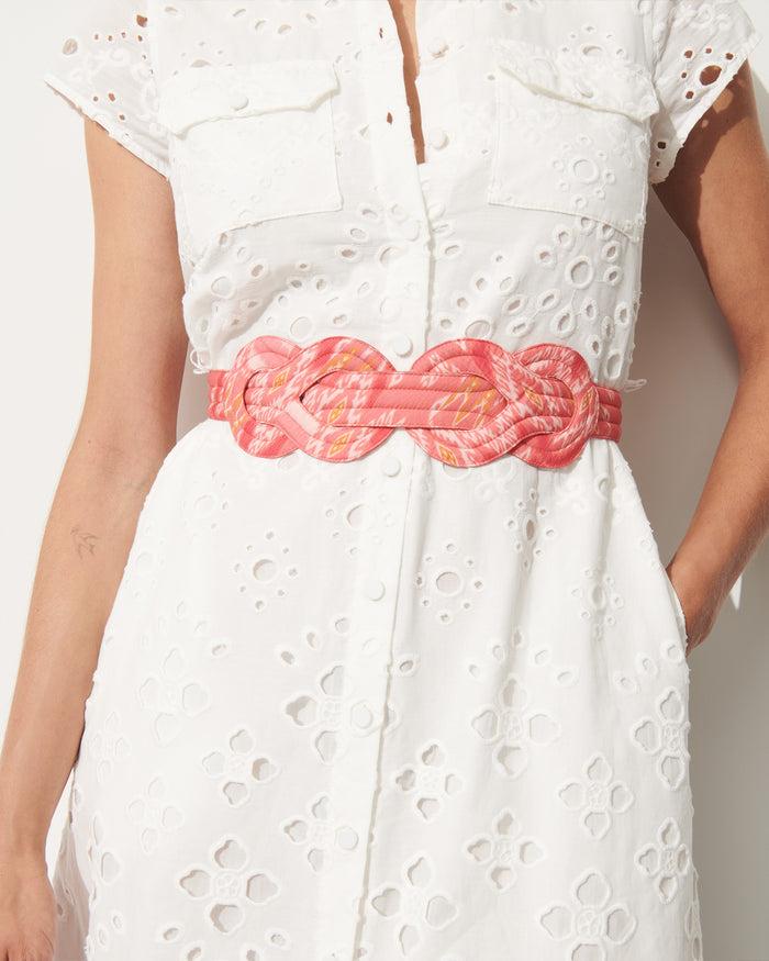 figue Love Knot Belt Salome Ikat Sunset Coral