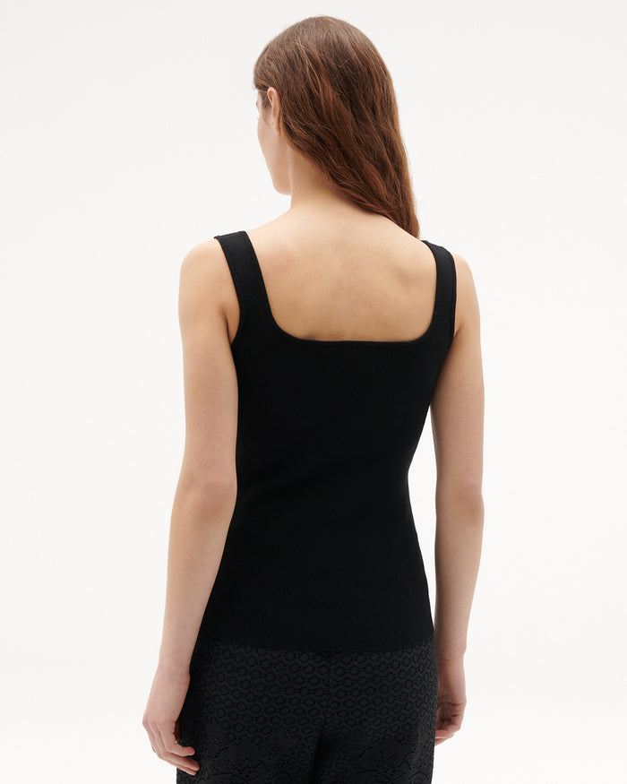Figue Marla Sweater Tank Black
