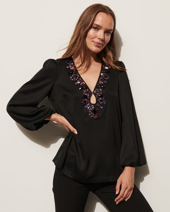 figue Maude Top Black
